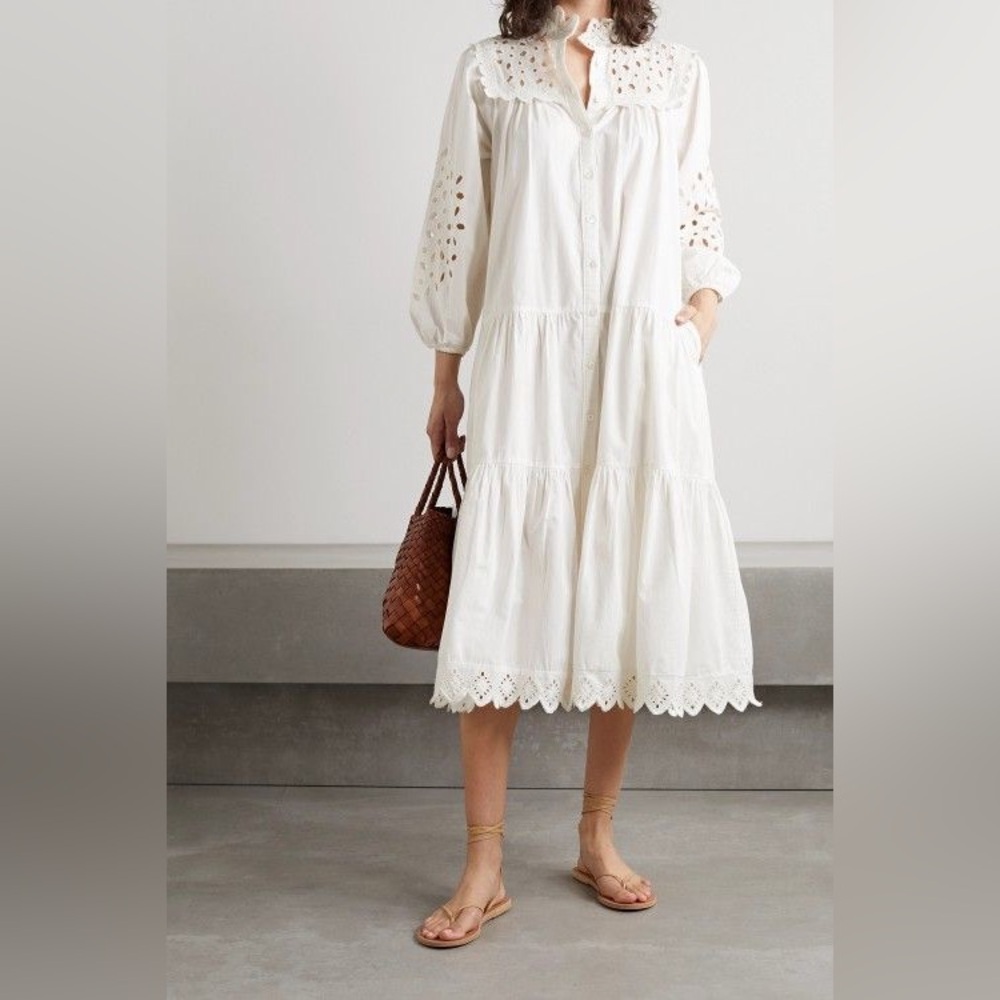 Sea NY White “Hazel” Eyelet Dress